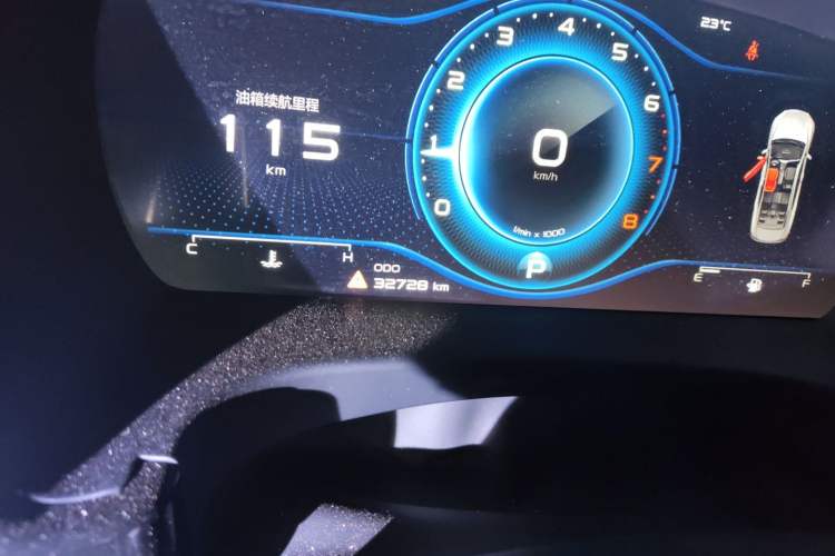Used Geely Auto Emgrand GT 2021 1.8T National Style Edition Odometer Close Up
