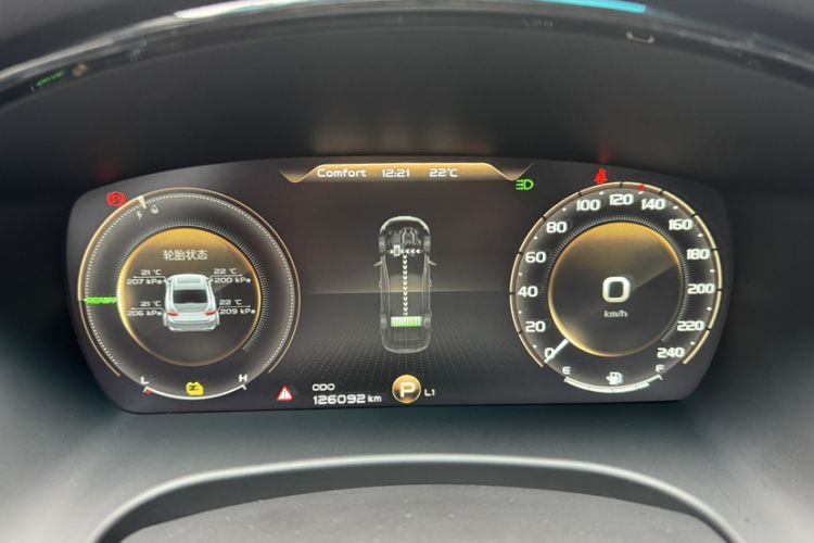 Used Geely Auto Emgrand GT New Energy 2018 1.5T PHEV Yaoxiang Edition Odometer Close Up