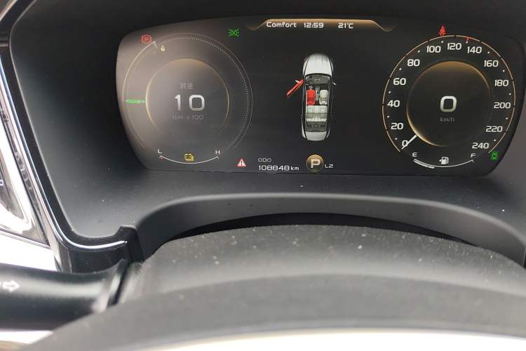 Used Geely Auto Emgrand GT New Energy 2018 1.5T PHEV Yao Ling Edition Odometer Close Up