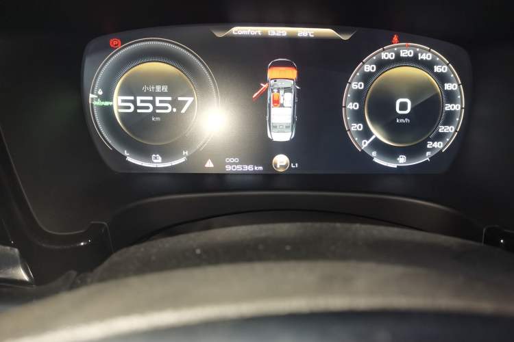 Used Geely Auto Emgrand GT New Energy 2018 1.5T PHEV Yaoxiang Edition Odometer Close Up