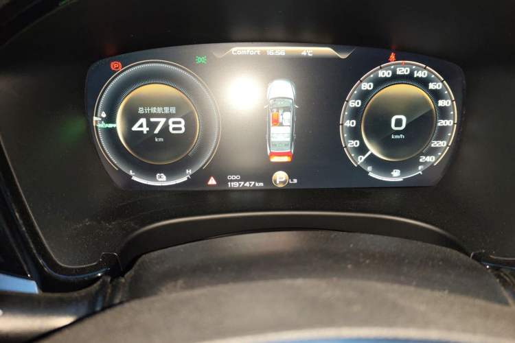 Used Geely Auto Emgrand GT New Energy 2018 1.5T PHEV Yao Ling Edition Odometer Close Up