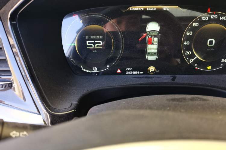 Used Geely Auto Emgrand GT New Energy 2018 1.5T PHEV Yao Ling Edition Odometer Close Up