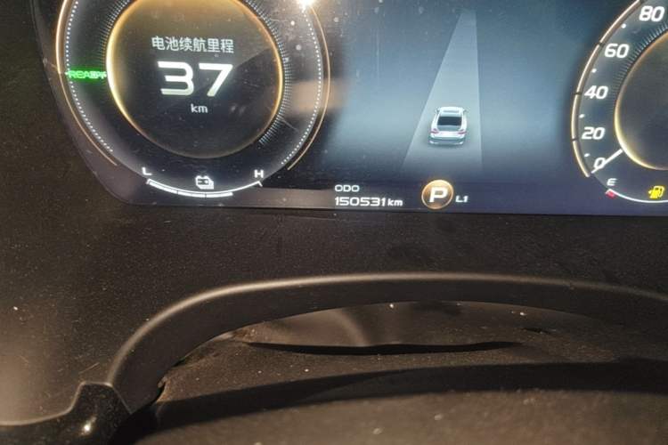 Used Geely Auto Emgrand GT New Energy 2018 1.5T PHEV Yao Ling Edition Odometer Close Up
