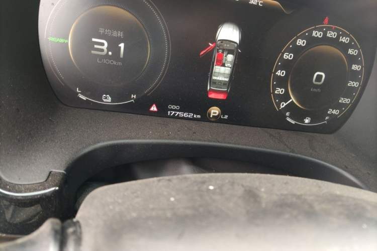 Used Geely Auto Emgrand GT New Energy 2018 1.5T PHEV Yaoxiang Edition Odometer Close Up