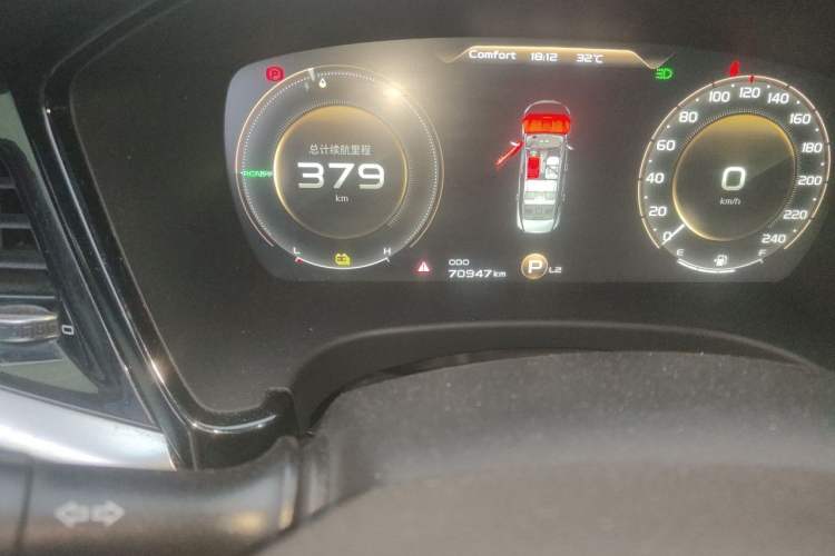 Used Geely Auto Emgrand GT New Energy 2018 1.5T PHEV Yaoxiang Edition Odometer Close Up