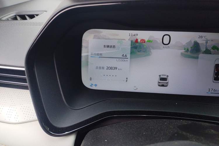 Used Geely Auto Emgrand L HiP 2022 1.5TD-DHT Pro 100KM Super Swift Odometer Close Up