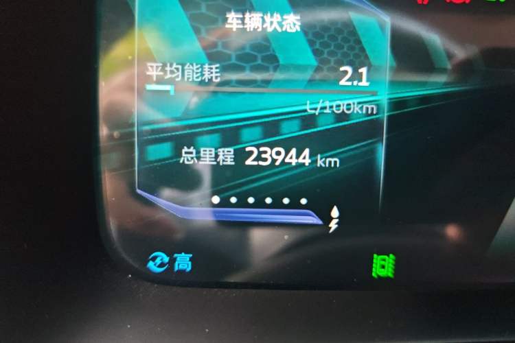 Used Geely Auto Emgrand L HiP 2024 Champion Edition 1.5TD-DHT Pro 100KM Excellence Model Odometer Close Up