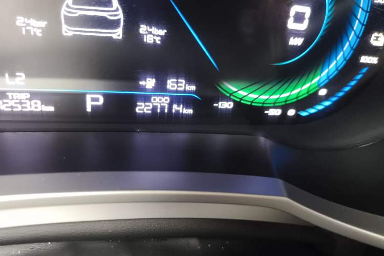Used Geely Auto Emgrand New Energy 2021 EV Pro Ride-Hailing Edition Odometer Close Up