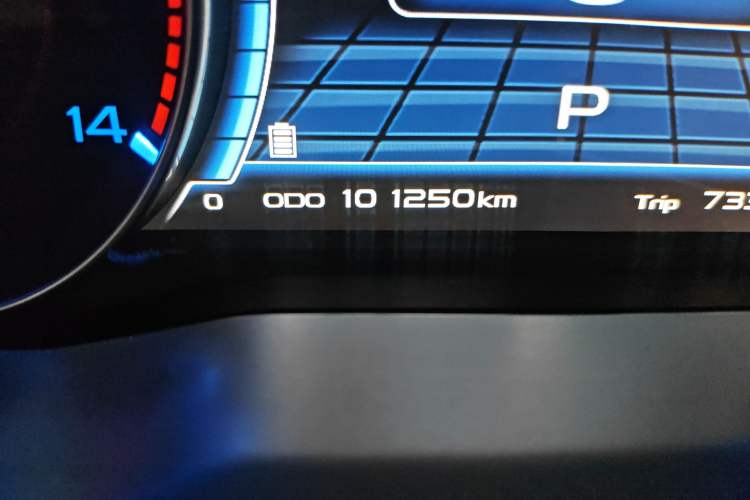 Used Geely Auto Emgrand New Energy 2016 EV Elite Model Odometer Close Up