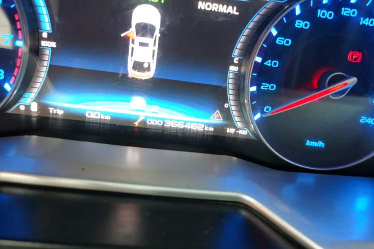 Used Geely Auto Emgrand New Energy 2017 1.5L PHEV Elite Model Odometer Close Up