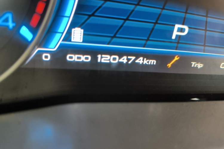 Used Geely Auto Emgrand New Energy 2017 EV300 Elite Model Odometer Close Up