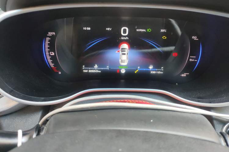Used Geely Auto Emgrand New Energy 2017 1.5L PHEV Ambition Model Odometer Close Up