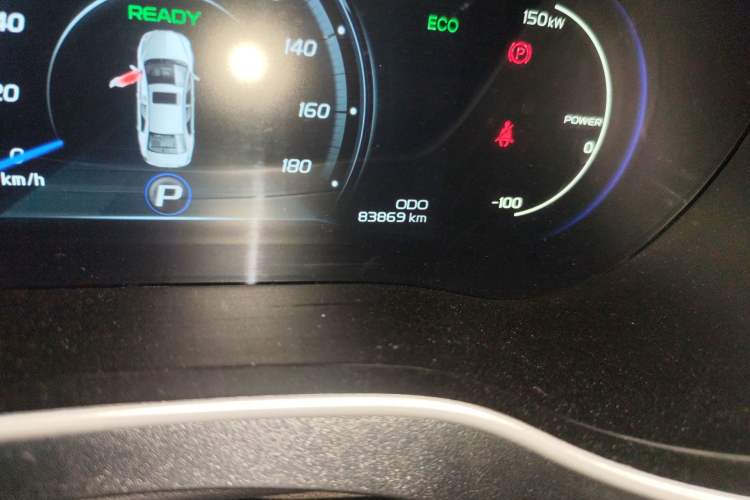 Used Geely Auto Emgrand New Energy 2018 EV450 Prestige Model Odometer Close Up