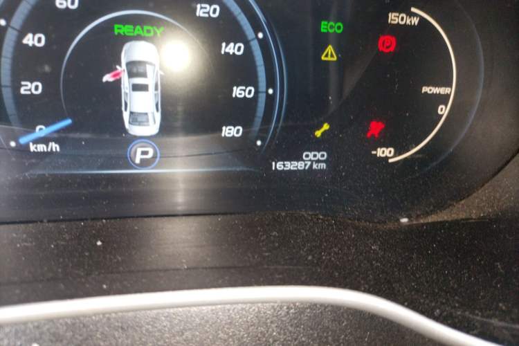 Used Geely Auto Emgrand New Energy 2018 EV450 Prestige Model Odometer Close Up