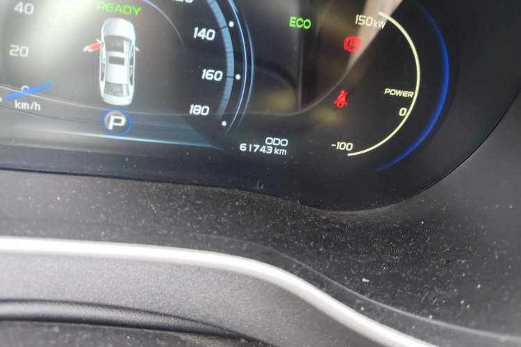 Used Geely Auto Emgrand New Energy 2018 EV450 Prestige Model Odometer Close Up