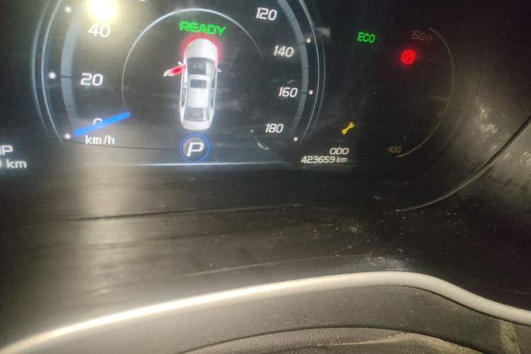 Used Geely Auto Emgrand New Energy 2018 EV450 Elite Model Odometer Close Up