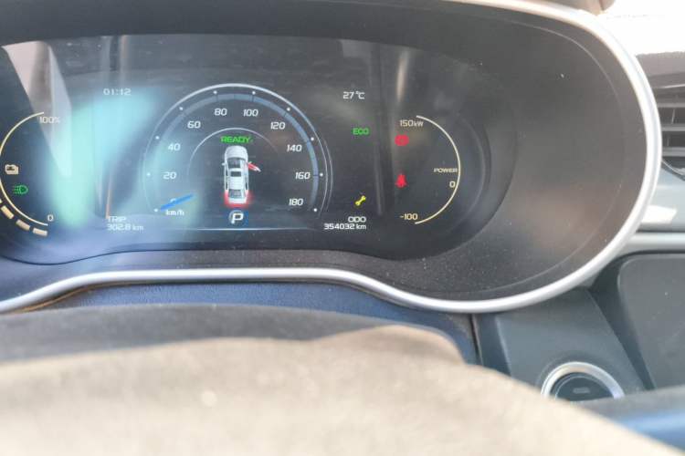 Used Geely Auto Emgrand New Energy 2018 EV450 Ambition Model Odometer Close Up
