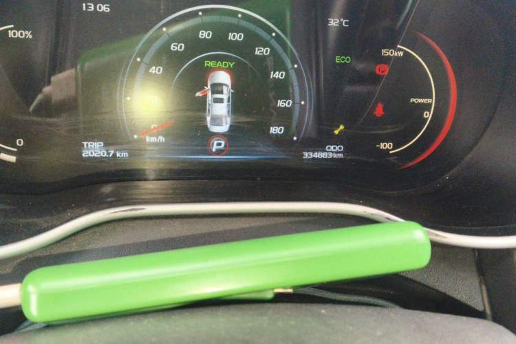 Used Geely Auto Emgrand New Energy 2018 EV450 Prestige Model Odometer Close Up