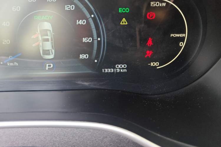 Used Geely Auto Emgrand New Energy 2018 EV450 Elite Model Odometer Close Up