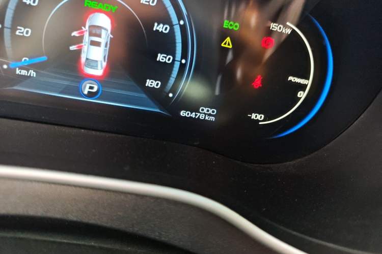 Used Geely Auto Emgrand New Energy 2018 EV450 Elite Model Odometer Close Up