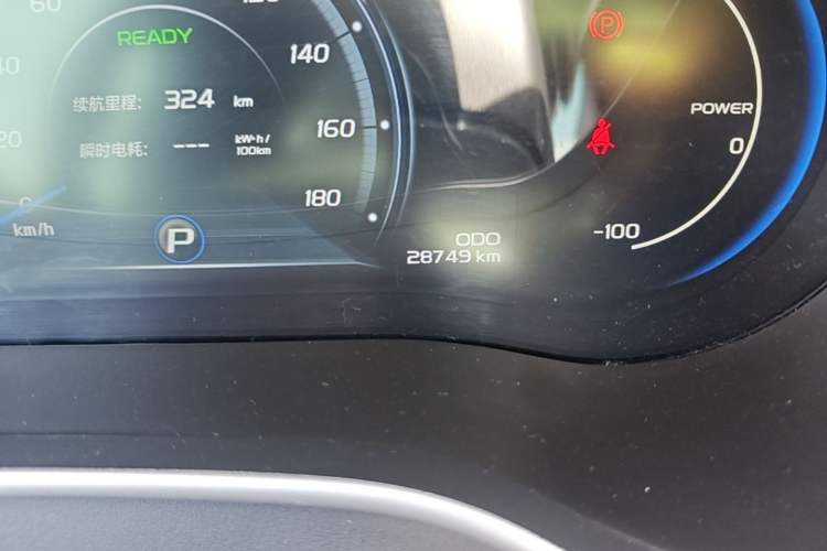 Used Geely Auto Emgrand New Energy 2018 EV450 Ambition Model Odometer Close Up