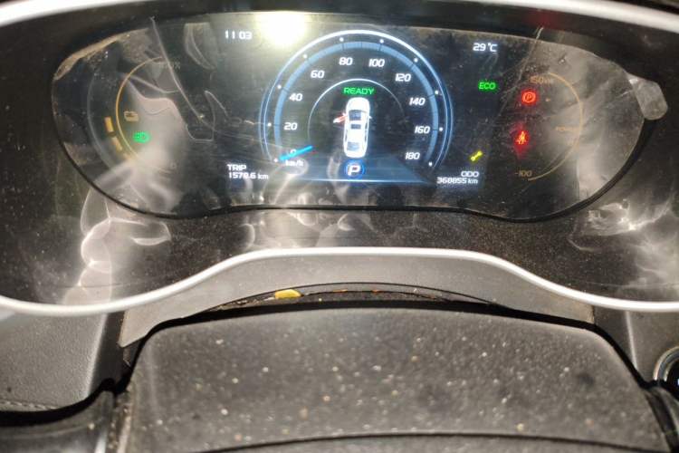 Used Geely Auto Emgrand New Energy 2018 EV450 Ambition Model Odometer Close Up