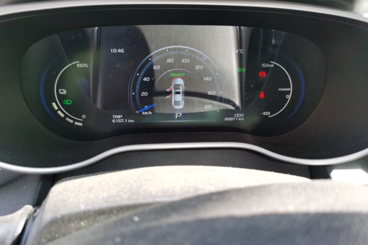 Used Geely Auto Emgrand New Energy 2018 EV450 Prestige Model Odometer Close Up