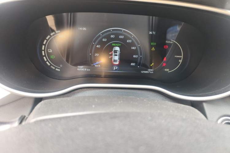 Used Geely Auto Emgrand New Energy 2018 EV450 Elite Model Odometer Close Up