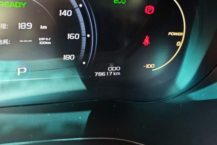 Used Geely Auto Emgrand New Energy 2018 EV450 Ambition Model Odometer Close Up