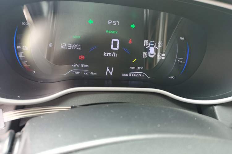 Used Geely Auto Emgrand New Energy 2019 EV500 Ambition Standard Range Edition Odometer Close Up