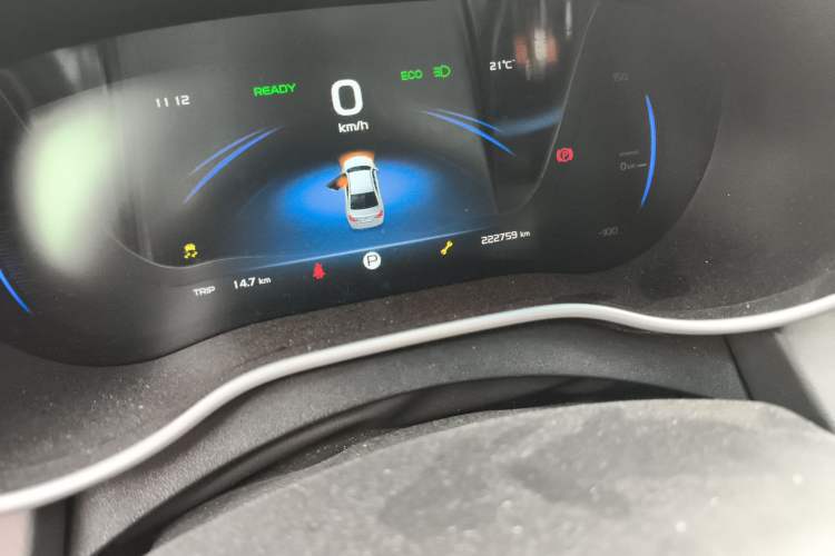 Used Geely Auto Emgrand New Energy 2019 EV500 Ambition Standard Range Edition Odometer Close Up