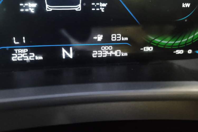 Used Geely Auto Emgrand New Energy 2021 EV Pro Ride-Hailing Edition Odometer Close Up