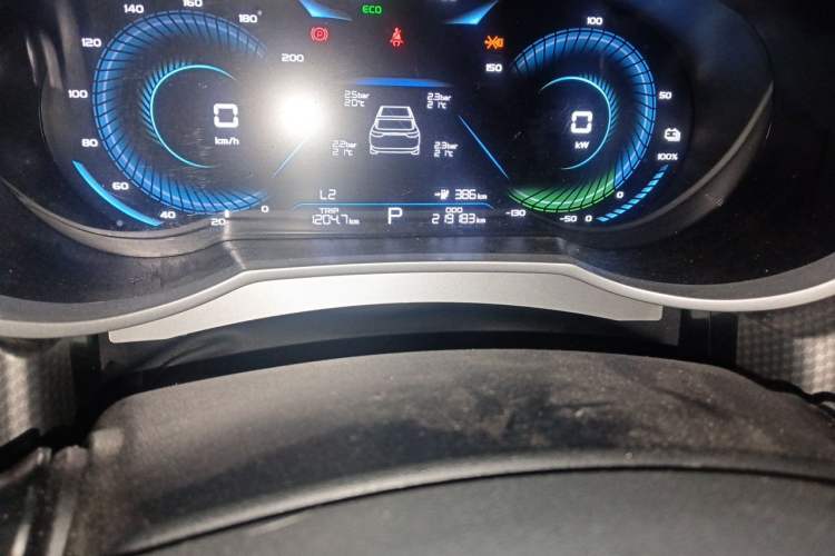 Used Geely Auto Emgrand New Energy 2021 EV Pro Ride-Hailing Edition Odometer Close Up