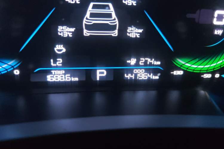 Used Geely Auto Emgrand New Energy 2021 EV Pro Ride-Hailing Edition Odometer Close Up