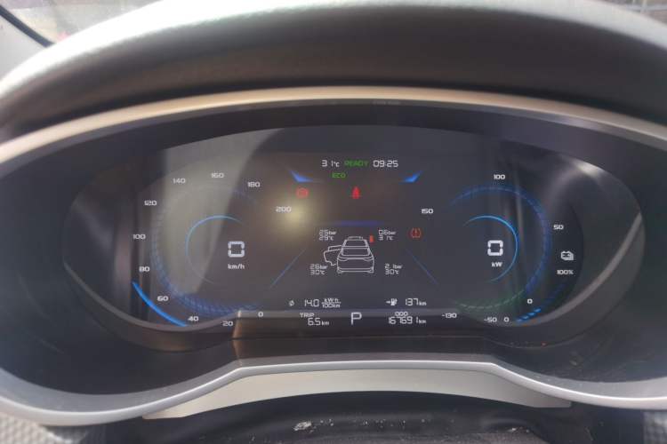 Used Geely Auto Emgrand New Energy 2022 EV Pro Rental Model - Ternary Lithium Odometer Close Up