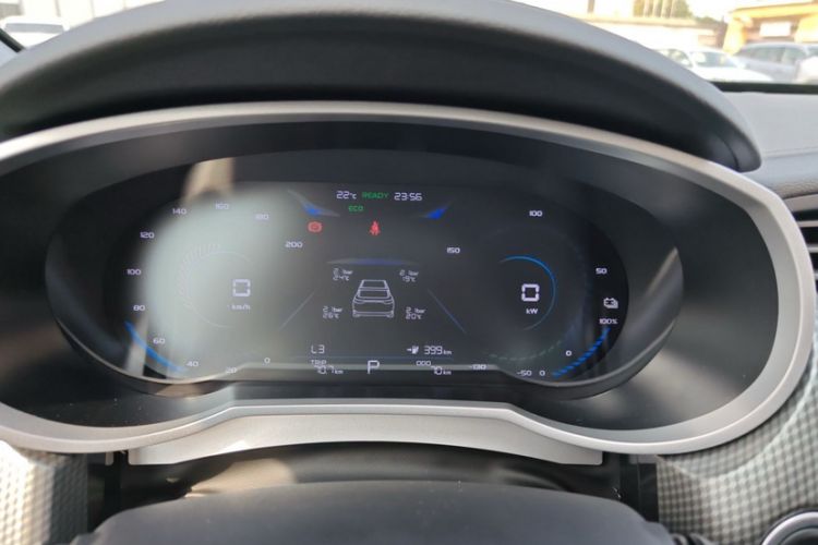 Used Geely Auto Emgrand New Energy 2022 EV Pro Ride-Hailing Version Ternary Lithium Odometer Close Up