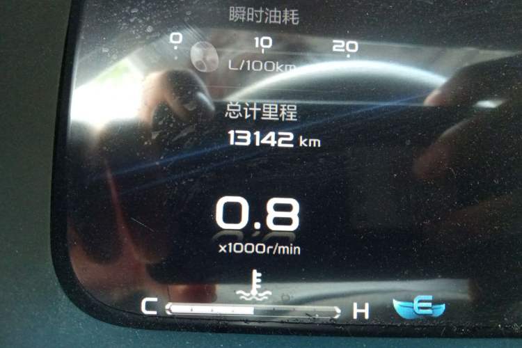 Used Geely Auto Emgrand S 2021 1.4T CVT Prestige Edition Odometer Close Up