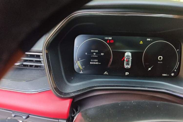 Used Geely Auto Emgrand S 2021 1.4T CVT Prestige Edition Odometer Close Up