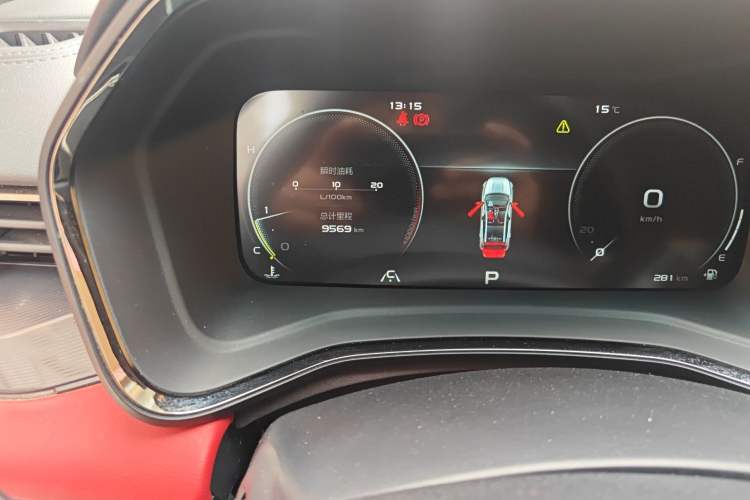 Used Geely Auto Emgrand S 2021 1.4T CVT Luxury Version Odometer Close Up