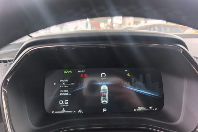 Used Geely Auto Emgrand S 2021 1.4T CVT Prestige Edition Odometer Close Up