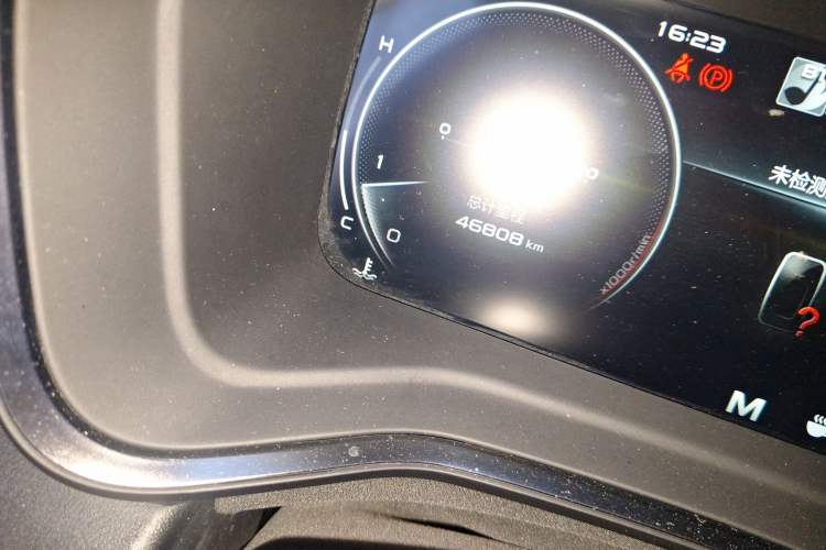Used Geely Auto Emgrand S 2021 1.4T Manual Comfort Model Odometer Close Up