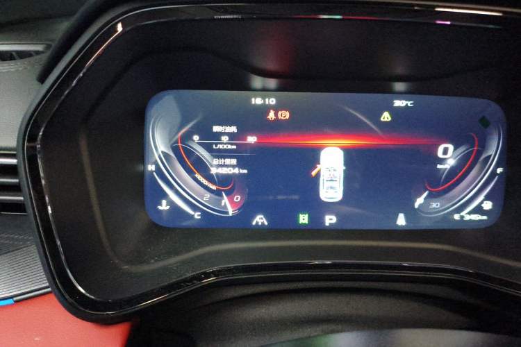Used Geely Auto Emgrand S 2021 1.4T CVT Flagship Edition Odometer Close Up