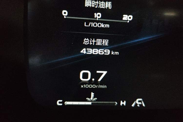 Used Geely Auto Emgrand S 2021 1.4T CVT Prestige Edition Odometer Close Up