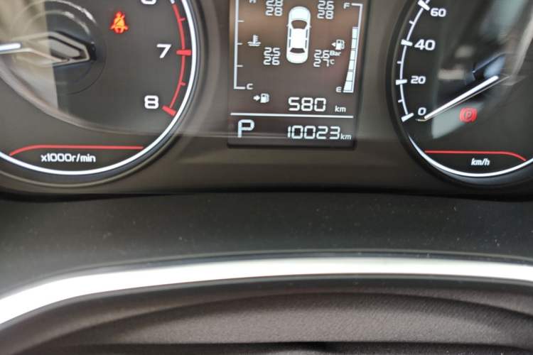 Used Geely Auto Emgrand S 2022 1.4T CVT Crossover Player Edition Odometer Close Up