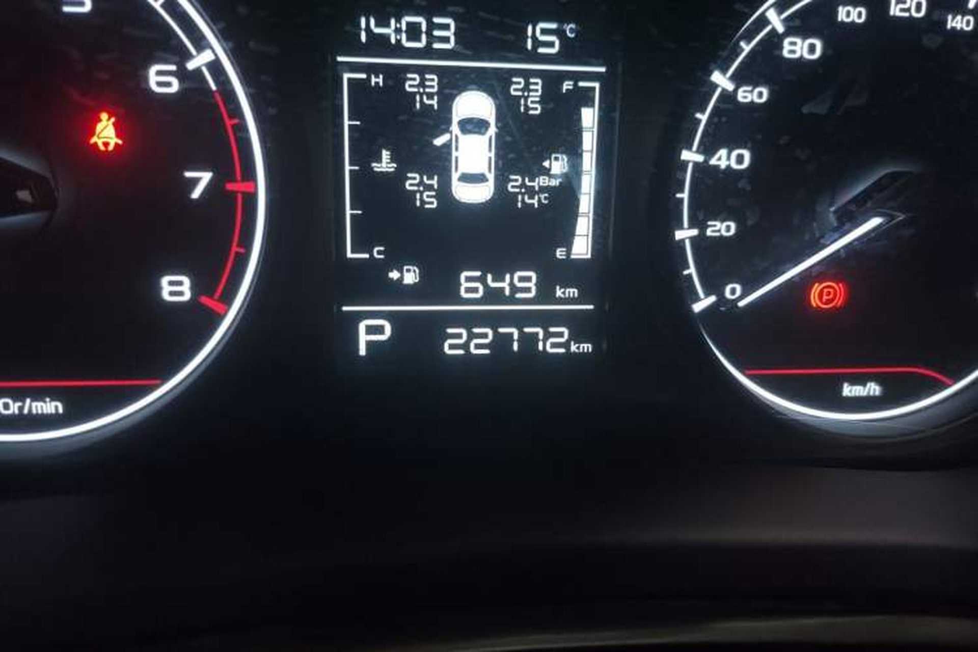 Used Geely Auto Emgrand S 2022 1.4T CVT Crossover Player Edition Odometer Close Up