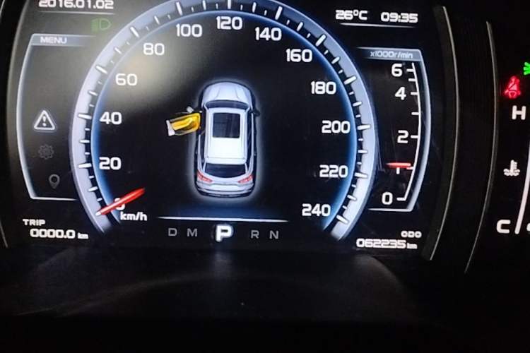 Used Geely Auto Emgrand X7 Sport 2016 1.8TD Automatic ZhiZun Version Instrument Cluster