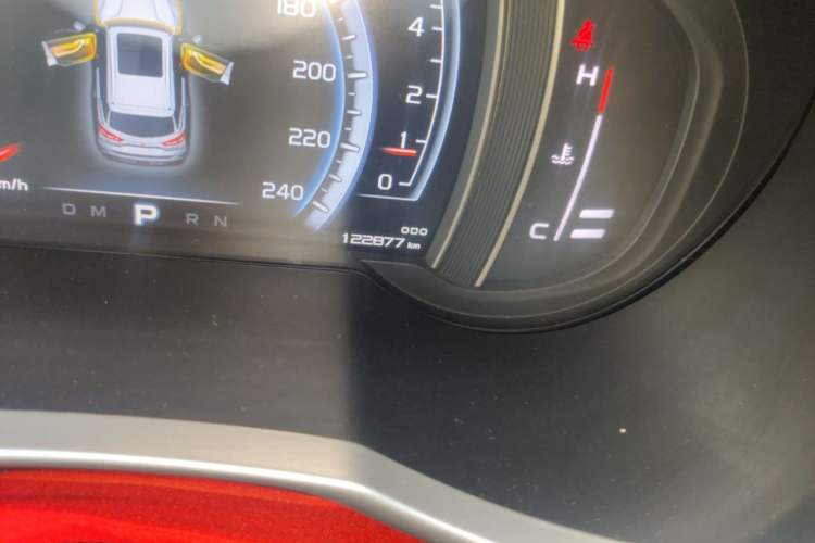 Used Geely Auto Emgrand X7 Sport 2016 1.8TD Automatic ZhiZun Version Odometer Close Up