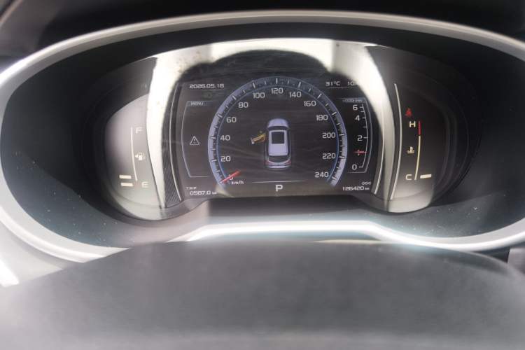 Used Geely Auto Emgrand X7 Sport 2016 1.8TD Automatic ZhiZun Version Odometer Close Up