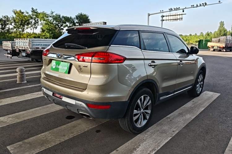 Used Geely Auto Emgrand X7 Sport 2016 1.8TD Automatic ZhiZun Version Rear Right 45 Deg