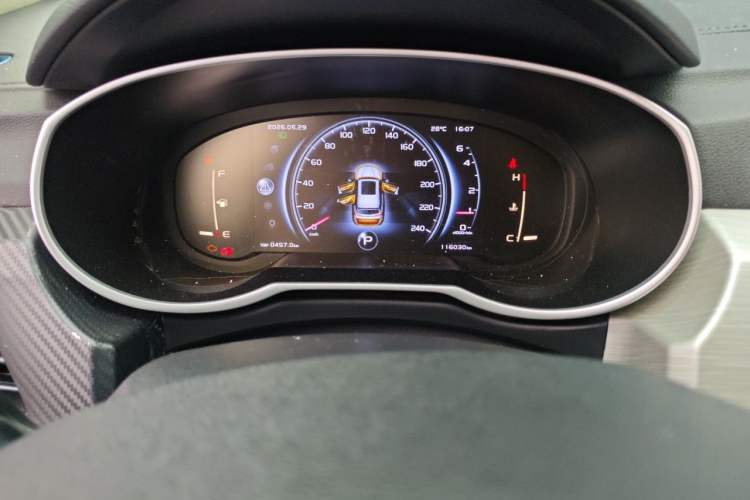 Used Geely Auto Emgrand X7 Sport 2018 1.8TD Automatic Two-Wheel Drive ZhiZun Model with 4G Connectivity Odometer Close Up